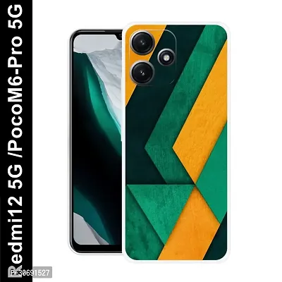 Redmi 12 5G Poco M6 Pro 5G Cover Camera Protection Shockproof BumperEdge 360 Degree Protection TPU And PC  Back Case Cover-thumb0