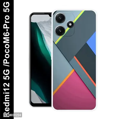 Redmi 12 5G Poco M6 Pro 5G Cover Camera Protection Shockproof BumperEdge 360 Degree Protection TPU And PC  Back Case Cover