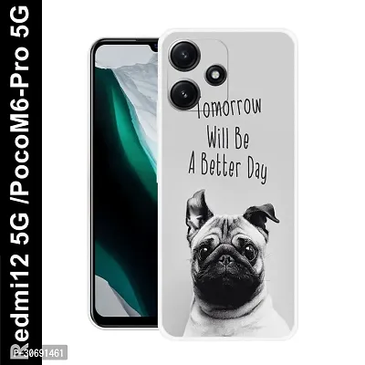 Redmi 12 5G Poco M6 Pro 5G Cover Camera Protection Shockproof BumperEdge 360 Degree Protection TPU And PC  Back Case Cover-thumb0