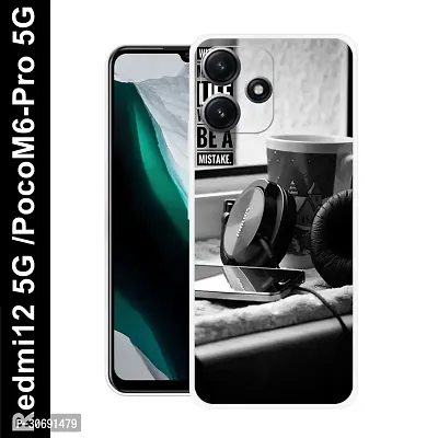 Redmi 12 5G Poco M6 Pro 5G Cover Camera Protection Shockproof BumperEdge 360 Degree Protection TPU And PC  Back Case Cover-thumb0