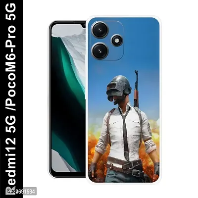 Redmi 12 5G Poco M6 Pro 5G Cover Camera Protection Shockproof BumperEdge 360 Degree Protection TPU And PC  Back Case Cover-thumb0