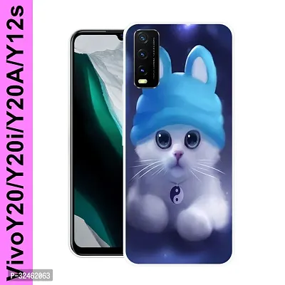 Stylish Silicon Back Cover for Vivo Y20-thumb0