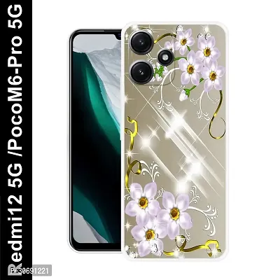 Redmi 12 5G Poco M6 Pro 5G Cover Camera Protection Shockproof BumperEdge 360 Degree Protection TPU And PC  Back Case Cover-thumb0