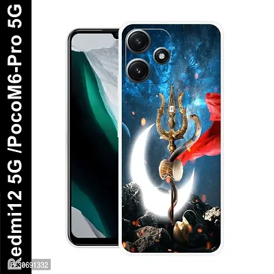 Redmi 12 5G Poco M6 Pro 5G Cover Camera Protection Shockproof BumperEdge 360 Degree Protection TPU And PC  Back Case Cover-thumb0