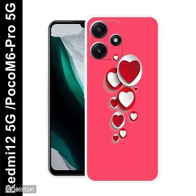 Redmi 12 5G Poco M6 Pro 5G Cover Camera Protection Shockproof BumperEdge 360 Degree Protection TPU And PC  Back Case Cover