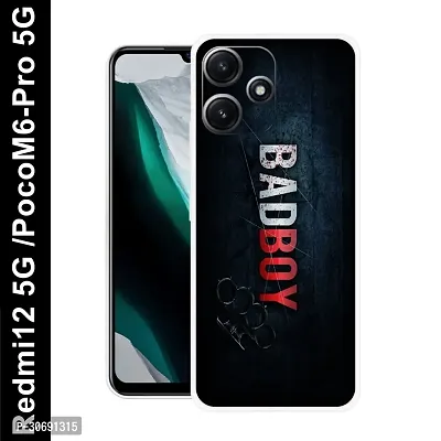 Redmi 12 5G Poco M6 Pro 5G Cover Camera Protection Shockproof BumperEdge 360 Degree Protection TPU And PC  Back Case Cover-thumb0