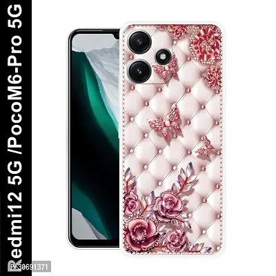 Redmi 12 5G Poco M6 Pro 5G Cover Camera Protection Shockproof BumperEdge 360 Degree Protection TPU And PC  Back Case Cover-thumb0