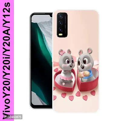 Stylish Silicon Back Cover for Vivo Y20-thumb0