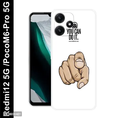 Redmi 12 5G Poco M6 Pro 5G Cover Camera Protection Shockproof BumperEdge 360 Degree Protection TPU And PC  Back Case Cover-thumb0