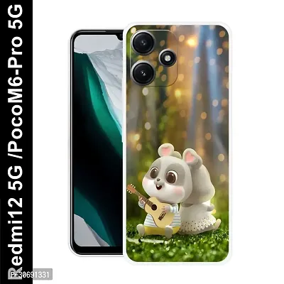 Redmi 12 5G Poco M6 Pro 5G Cover Camera Protection Shockproof BumperEdge 360 Degree Protection TPU And PC  Back Case Cover-thumb0