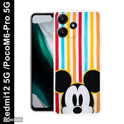 Redmi 12 5G Poco M6 Pro 5G Cover Camera Protection Shockproof BumperEdge 360 Degree Protection TPU And PC  Back Case Cover-thumb0