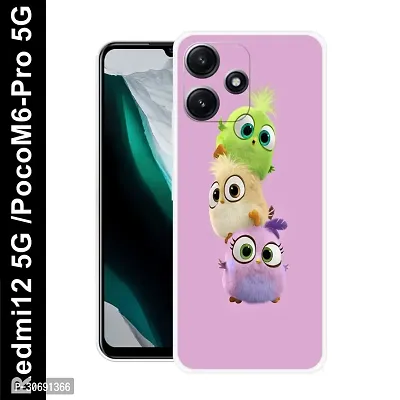 Redmi 12 5G Poco M6 Pro 5G Cover Camera Protection Shockproof BumperEdge 360 Degree Protection TPU And PC  Back Case Cover-thumb0