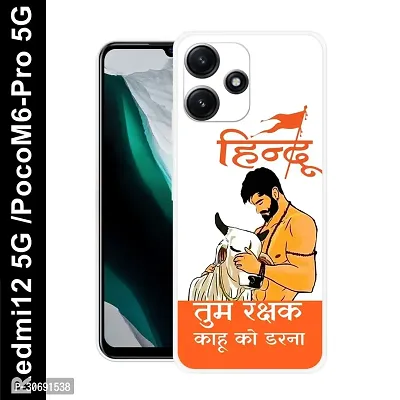 Redmi 12 5G Poco M6 Pro 5G Cover Camera Protection Shockproof BumperEdge 360 Degree Protection TPU And PC  Back Case Cover-thumb0