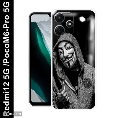 Redmi 12 5G Poco M6 Pro 5G Cover Camera Protection Shockproof BumperEdge 360 Degree Protection TPU And PC  Back Case Cover-thumb0