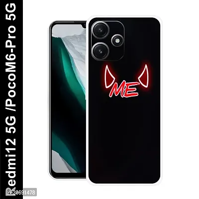 Redmi 12 5G Poco M6 Pro 5G Cover Camera Protection Shockproof BumperEdge 360 Degree Protection TPU And PC  Back Case Cover-thumb0