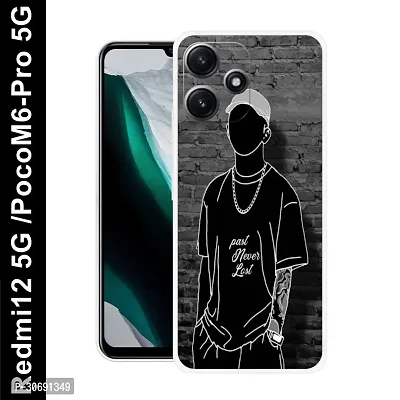 Redmi 12 5G Poco M6 Pro 5G Cover Camera Protection Shockproof BumperEdge 360 Degree Protection TPU And PC  Back Case Cover-thumb0