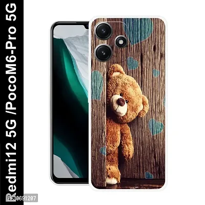 Redmi 12 5G Poco M6 Pro 5G Cover Camera Protection Shockproof BumperEdge 360 Degree Protection TPU And PC  Back Case Cover