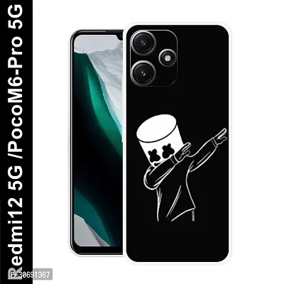 Redmi 12 5G Poco M6 Pro 5G Cover Camera Protection Shockproof BumperEdge 360 Degree Protection TPU And PC  Back Case Cover-thumb0