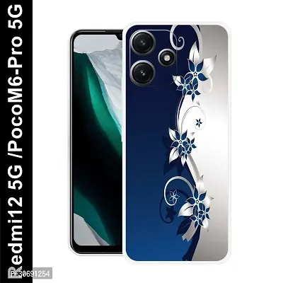 Redmi 12 5G Poco M6 Pro 5G Cover Camera Protection Shockproof BumperEdge 360 Degree Protection TPU And PC  Back Case Cover