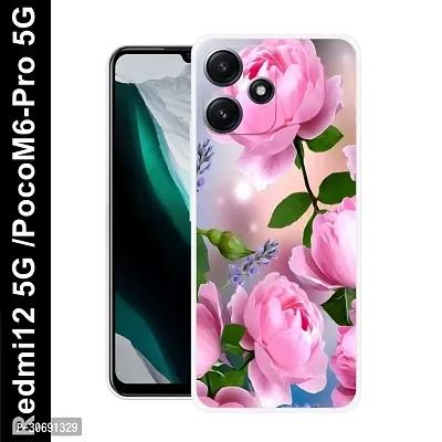 Redmi 12 5G Poco M6 Pro 5G Cover Camera Protection Shockproof BumperEdge 360 Degree Protection TPU And PC  Back Case Cover-thumb0