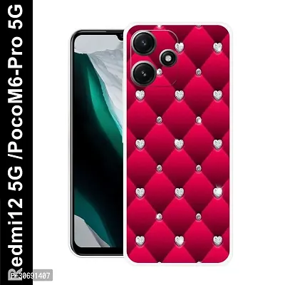 Redmi 12 5G Poco M6 Pro 5G Cover Camera Protection Shockproof BumperEdge 360 Degree Protection TPU And PC  Back Case Cover-thumb0