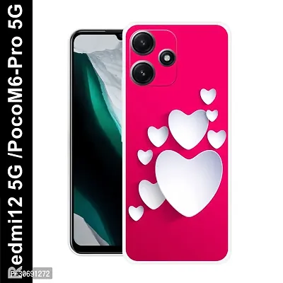 Redmi 12 5G Poco M6 Pro 5G Cover Camera Protection Shockproof BumperEdge 360 Degree Protection TPU And PC  Back Case Cover-thumb0