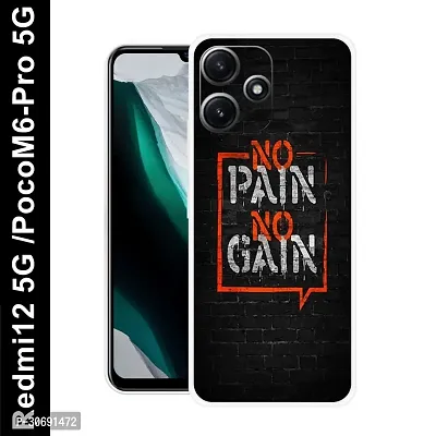 Redmi 12 5G Poco M6 Pro 5G Cover Camera Protection Shockproof BumperEdge 360 Degree Protection TPU And PC  Back Case Cover-thumb0