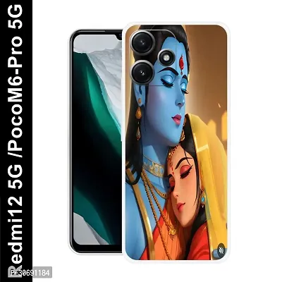 Redmi 12 5G Poco M6 Pro 5G Cover Camera Protection Shockproof BumperEdge 360 Degree Protection TPU And PC  Back Case Cover-thumb0