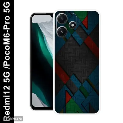 Redmi 12 5G Poco M6 Pro 5G Cover Camera Protection Shockproof BumperEdge 360 Degree Protection TPU And PC  Back Case Cover-thumb0