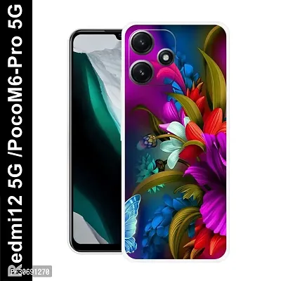 Redmi 12 5G Poco M6 Pro 5G Cover Camera Protection Shockproof BumperEdge 360 Degree Protection TPU And PC  Back Case Cover-thumb0