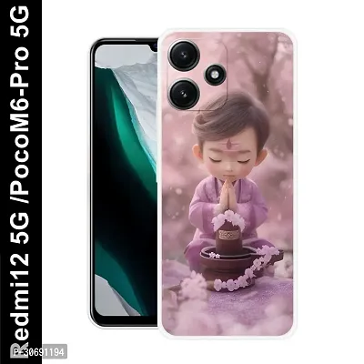 Redmi 12 5G Poco M6 Pro 5G Cover Camera Protection Shockproof BumperEdge 360 Degree Protection TPU And PC  Back Case Cover-thumb0