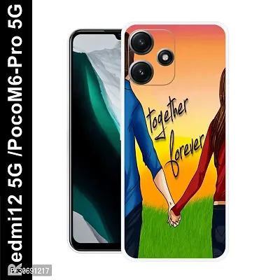 Redmi 12 5G Poco M6 Pro 5G Cover Camera Protection Shockproof BumperEdge 360 Degree Protection TPU And PC  Back Case Cover