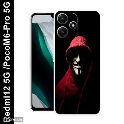 Redmi 12 5G Poco M6 Pro 5G Cover Camera Protection Shockproof BumperEdge 360 Degree Protection TPU And PC  Back Case Cover-thumb0