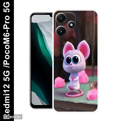 Redmi 12 5G Poco M6 Pro 5G Cover Camera Protection Shockproof BumperEdge 360 Degree Protection TPU And PC  Back Case Cover-thumb0