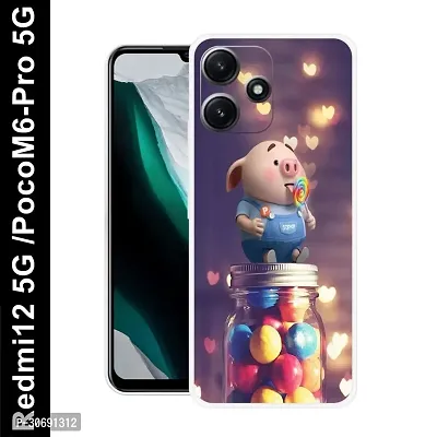 Redmi 12 5G Poco M6 Pro 5G Cover Camera Protection Shockproof BumperEdge 360 Degree Protection TPU And PC  Back Case Cover