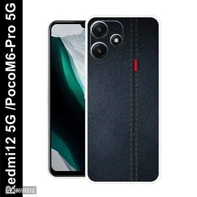 Redmi 12 5G Poco M6 Pro 5G Cover Camera Protection Shockproof BumperEdge 360 Degree Protection TPU And PC  Back Case Cover-thumb0