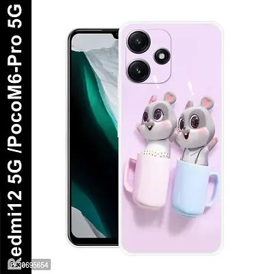 Poco M6 Pro 5G Cover Camera Protection Shockproof BumperEdge 360 Degree Protection TPU And PC  Back Case Cover