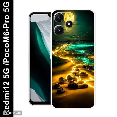 Redmi 12 5G Poco M6 Pro 5G Cover Camera Protection Shockproof BumperEdge 360 Degree Protection TPU And PC  Back Case Cover-thumb0