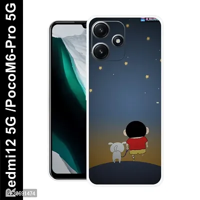 Redmi 12 5G Poco M6 Pro 5G Cover Camera Protection Shockproof BumperEdge 360 Degree Protection TPU And PC  Back Case Cover-thumb0