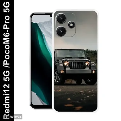 Redmi 12 5G Poco M6 Pro 5G Cover Camera Protection Shockproof BumperEdge 360 Degree Protection TPU And PC  Back Case Cover-thumb0