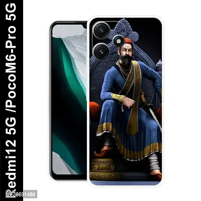 Redmi 12 5G Poco M6 Pro 5G Cover Camera Protection Shockproof BumperEdge 360 Degree Protection TPU And PC  Back Case Cover-thumb0