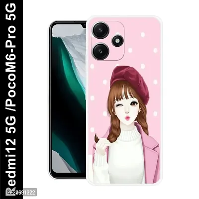 Redmi 12 5G Poco M6 Pro 5G Cover Camera Protection Shockproof BumperEdge 360 Degree Protection TPU And PC  Back Case Cover