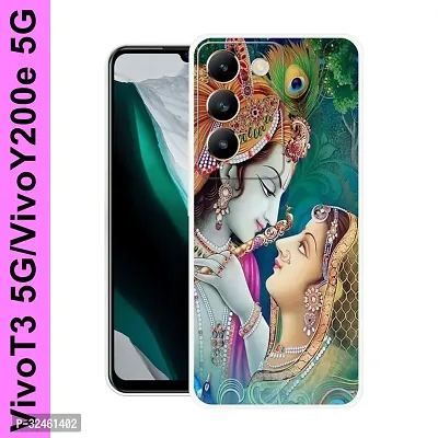 Stylish Silicon Printed Back Case Cover for Vivo T3 5G-thumb0