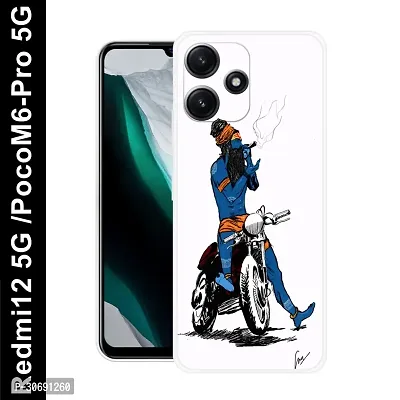 Redmi 12 5G Poco M6 Pro 5G Cover Camera Protection Shockproof BumperEdge 360 Degree Protection TPU And PC  Back Case Cover