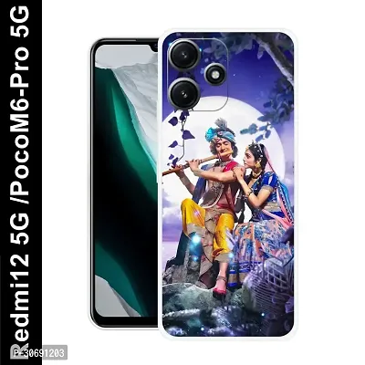 Redmi 12 5G Poco M6 Pro 5G Cover Camera Protection Shockproof BumperEdge 360 Degree Protection TPU And PC  Back Case Cover-thumb0