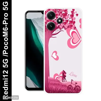 Redmi 12 5G Poco M6 Pro 5G Cover Camera Protection Shockproof BumperEdge 360 Degree Protection TPU And PC  Back Case Cover-thumb0