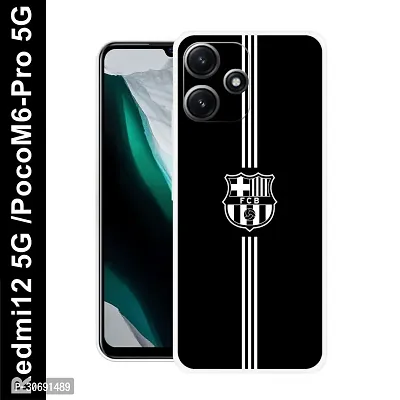 Redmi 12 5G Poco M6 Pro 5G Cover Camera Protection Shockproof BumperEdge 360 Degree Protection TPU And PC  Back Case Cover-thumb0