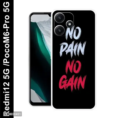 Redmi 12 5G Poco M6 Pro 5G Cover Camera Protection Shockproof BumperEdge 360 Degree Protection TPU And PC  Back Case Cover-thumb0