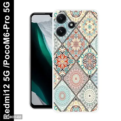 Redmi 12 5G Poco M6 Pro 5G Cover Camera Protection Shockproof BumperEdge 360 Degree Protection TPU And PC  Back Case Cover-thumb0