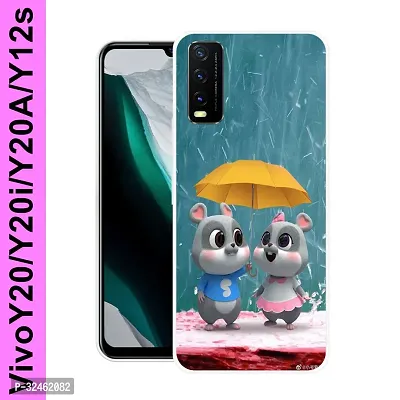 Stylish Silicon Back Cover for Vivo Y20-thumb0